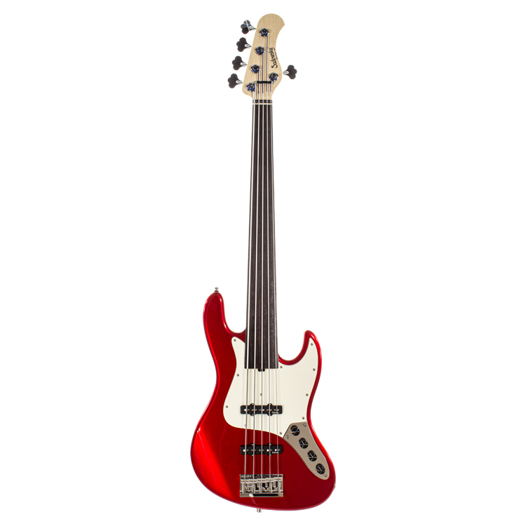 Sadowsky MetroLine MetroLine JJ Bass 5 21 Vintage Fretless C A Red